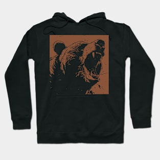 Grizzly Bear Illustration - Grizzly Bear Hoodie